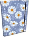 Notes B6 kratka z gumką Soft Touch Stokrotki Retro - tantis.pl