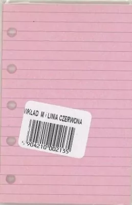 Wkład do organizera M Linia czerwona ANTRA