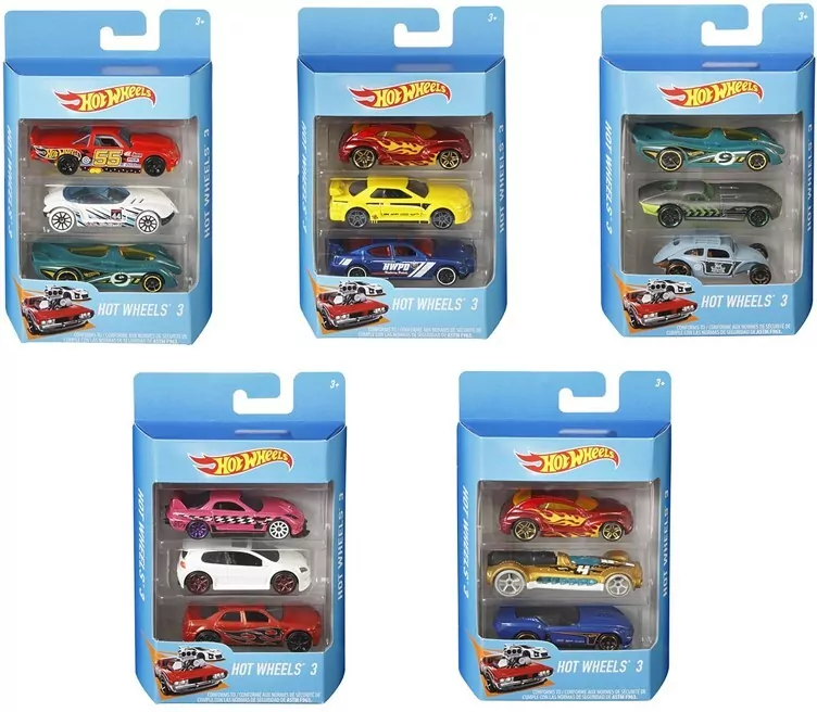 Hot Wheels. Samochodziki. Trzypak - tantis.pl