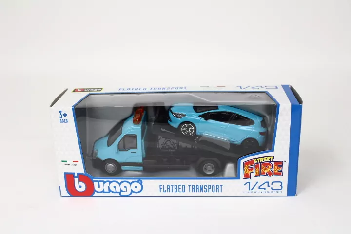 Laweta Renault Clio blue 1:43 - tantis.pl