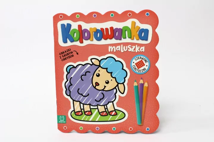 Kolorowanka maluszka. Czerwone ciasteczko - tantis.pl