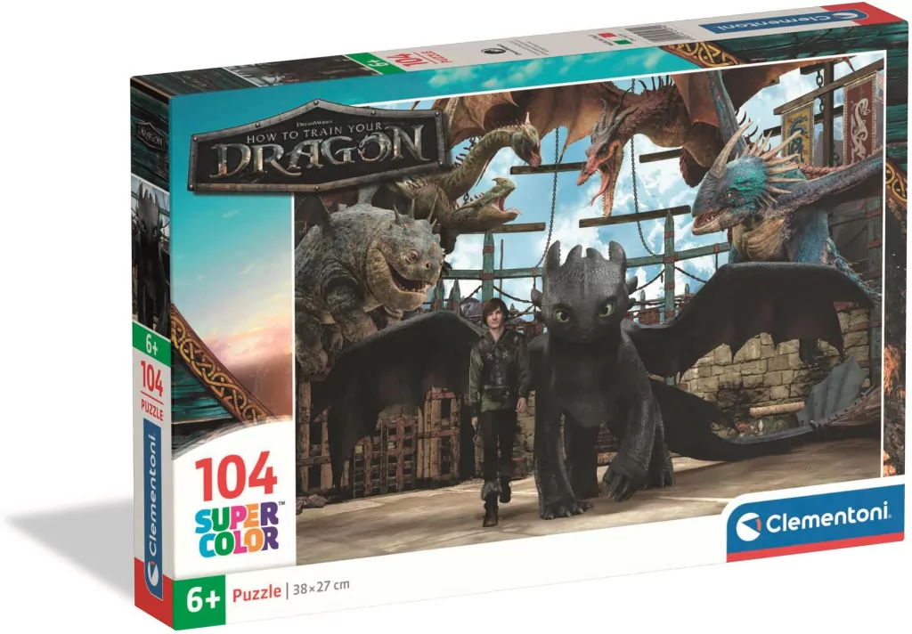 Puzzle 104 Super kolor How To Train Your Dragon - tantis.pl