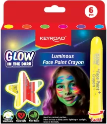 Kredki do malowania twarzy KEYROAD Luminious fluorescencyjne 6 kolorów