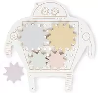 Robot Jojo Drewniana zabawka zręcz.Montessori