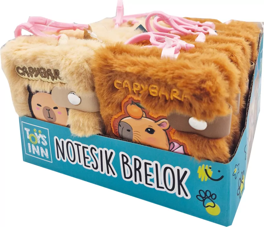 Notesik brelok Kapibara mix - tantis.pl