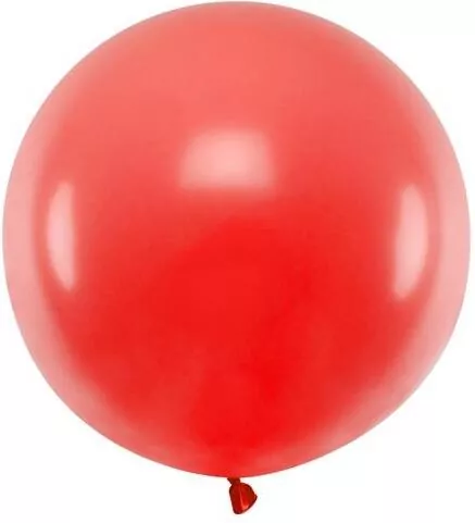 Balon okrągły pastel poppy red 60cm - tantis.pl