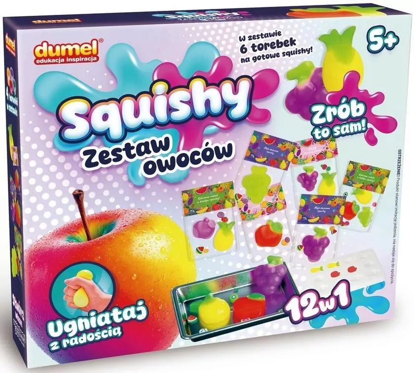 Squishy. Zestaw owoców - tantis.pl