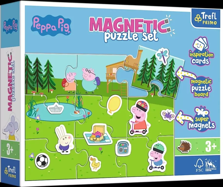 Trefl. Puzzle magnetyczne. Zabawy Peppy - tantis.pl