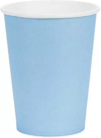 Kubeczki papierowe jasny niebieski 250ml - tantis.pl