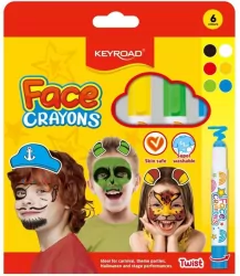 Farby do malowania twarzy 6 kolorów