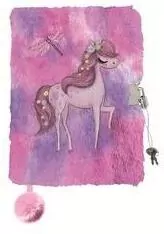 Pamiętnik z kłódką A5/96K 3D włochacz Horse - tantis.pl