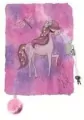 Pamiętnik z kłódką A5/96K 3D włochacz Horse - tantis.pl