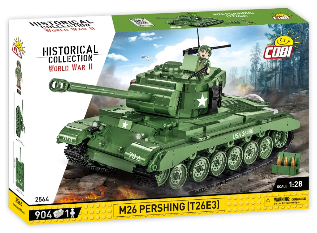 Historical Collection WWII 2564. Czołg M26 Pershing (T26E3). 904 klocki - tantis.pl