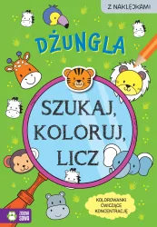 Szukaj, koloruj i licz. Dżungla
