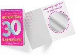 Karnet B6: Urodziny 30 lusterko