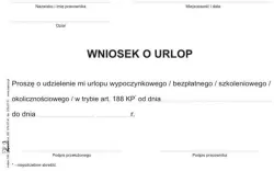 Wniosek o urlop offset A6/60k