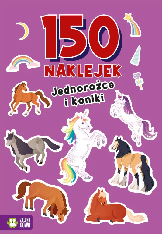 150 naklejek. Jednorożce i koniki - tantis.pl
