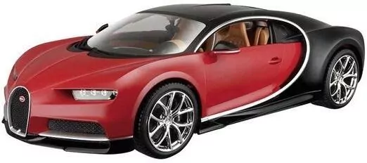 BBURAGO. Bugatti Chiron black/red 1:18 - tantis.pl