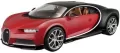 BBURAGO. Bugatti Chiron black/red 1:18 - tantis.pl
