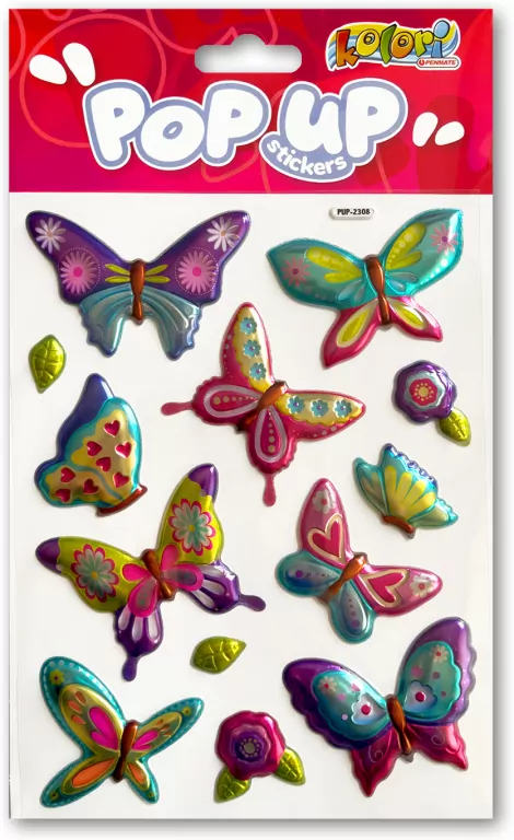 Naklejki metaliczne Rainbow Butterflies - tantis.pl