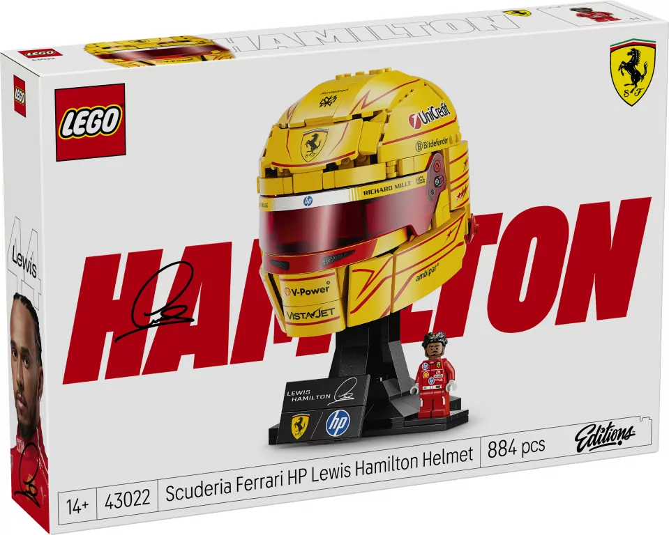 LEGO® Kask Lewis Hamilton Scuderia Ferrari HP 43022 - tantis.pl