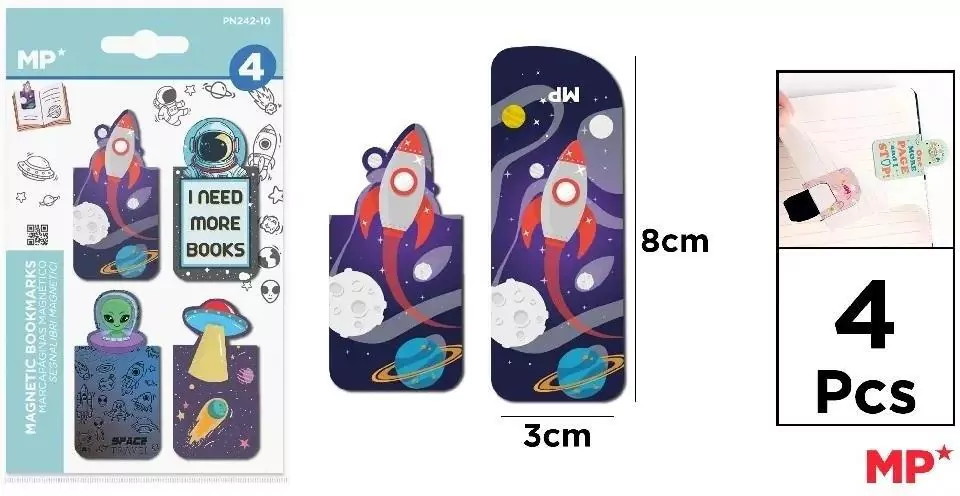 Zakładki magnetyczne Kosmos 4szt - tantis.pl