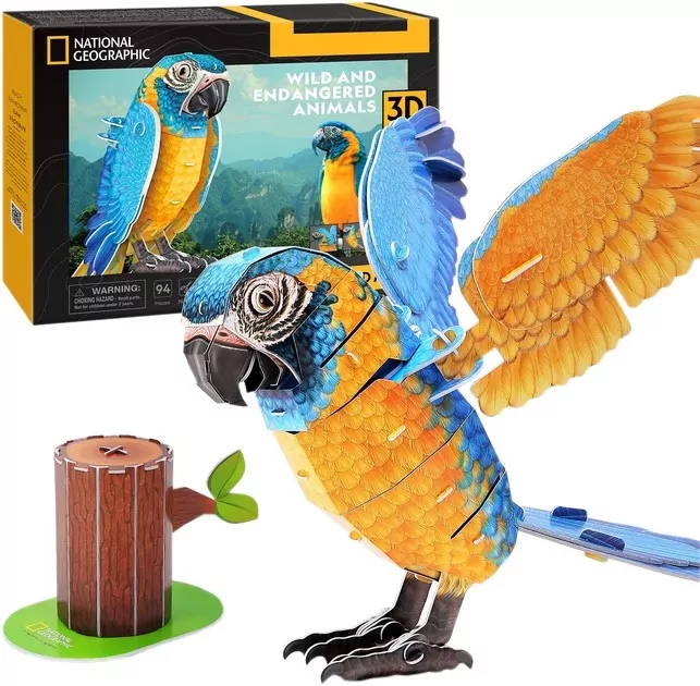 Ara Szafirowa. National Geographic. Puzzle 3D - tantis.pl