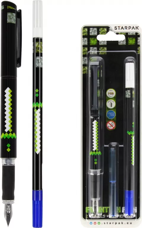 Pióro wieczne 2 naboje + wymazywacz Pixel Game - tantis.pl