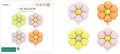 Balony foliowe do girland Stokrotki 65cm - tantis.pl
