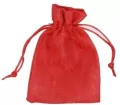 Woreczki jutowe czerwone 7x10cm, 6 sztuk - tantis.pl
