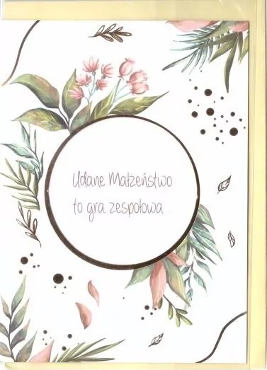 Karnet B6 Ślub cytat - Dzika róża - tantis.pl