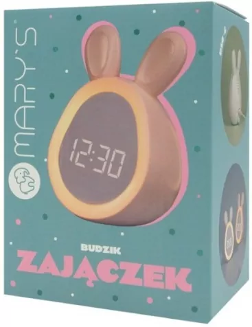 Budzik zajączek różowy - tantis.pl