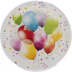 TALERZ PAP 180 BALONY KOLOR PM OP8SZT