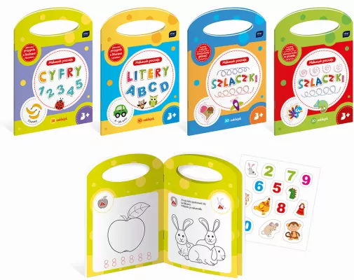 Kolorowanka A4 z nakl. Maluszek poznaje MIX