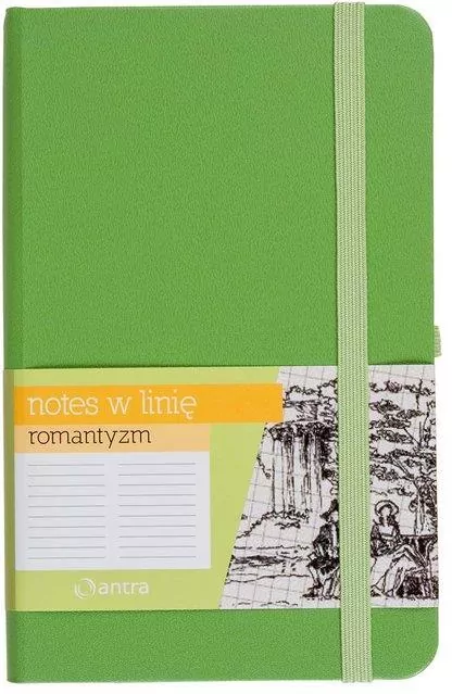 Notes A6 Linia Romantyzm Zielony ANTRA - tantis.pl