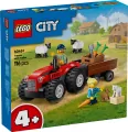 LEGO® Czerwony traktor z przyczepą i owcą 60461 - tantis.pl
