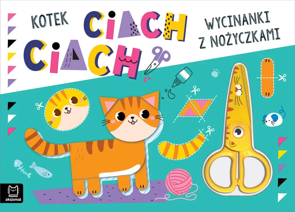 Wycinanki z nożyczkami. Kotek ciach, ciach! - tantis.pl