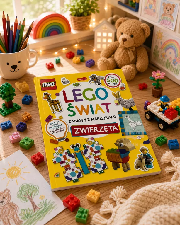LEGO świat. Zabawy z naklejkami. Zwierzęta - tantis.pl