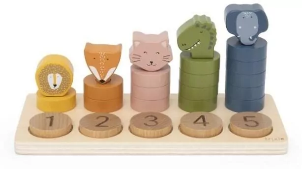 Drewniane puzzle do nauki liczenia - tantis.pl