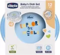 Chicco. Talerze. 12 miesięcy. Niebieski. 2 sztuki - tantis.pl
