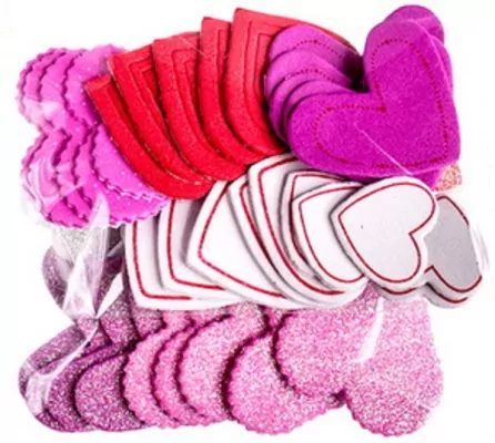 Naklejki z pianki z nadrukiem i brokatem