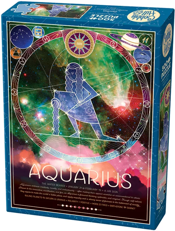 Puzzle 500 Znaki zodiaku: Wodnik - tantis.pl