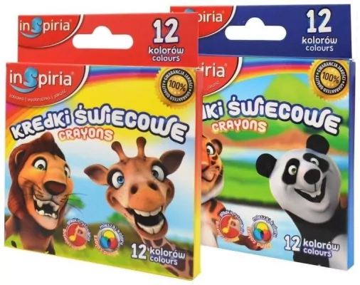 Kredki świecowe 12 kolorów