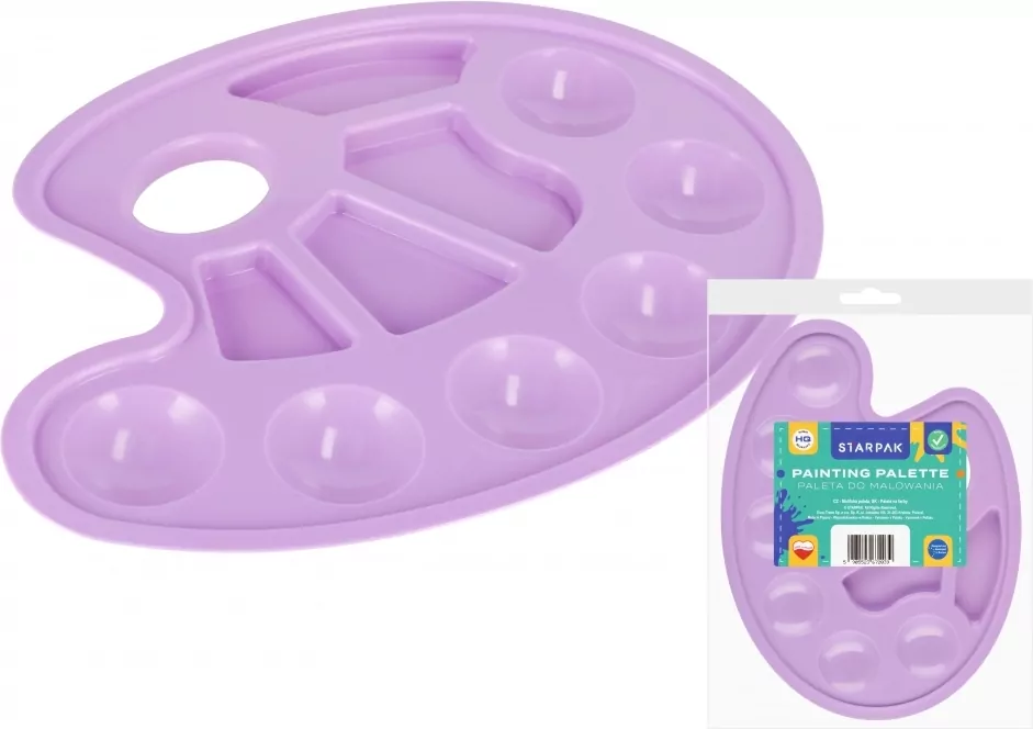 Plastikowa paleta do farb pastel fiolet - tantis.pl