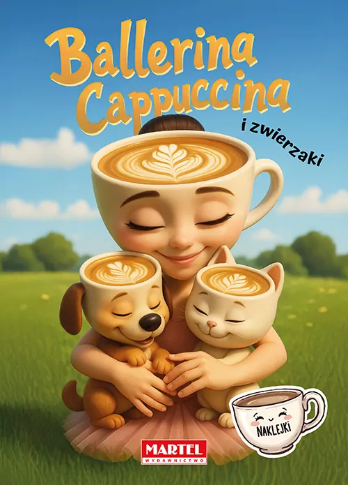 Ballerina Cappuccina i zwierzaki. Kolorowanka z naklejkami - tantis.pl