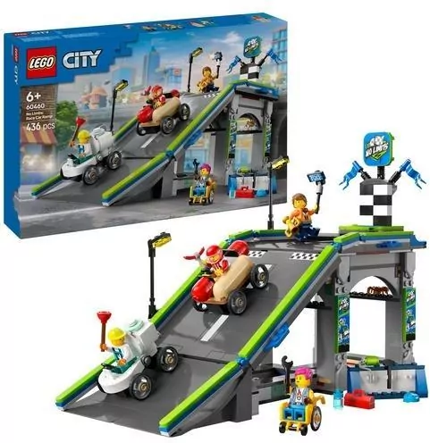 LEGO® Bez granic: tor z rampami dla wyścigówek 60460 - tantis.pl