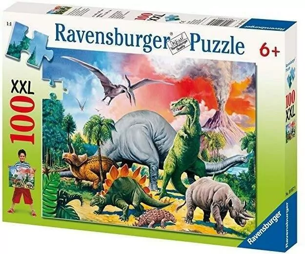 Puzzle 100. Pośród dinozaurów - tantis.pl