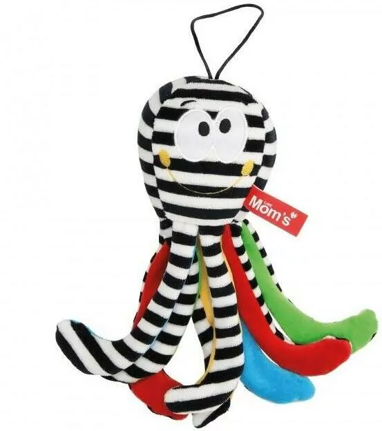 Mini Ośmiornica biało-czarna. Zabawka sensoryczna - tantis.pl