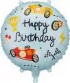 Balon foliowy pastylka Happy Birthday 35x35cm - tantis.pl