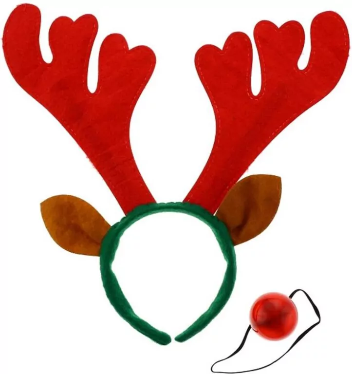 Opaska Renifer z nosem - tantis.pl